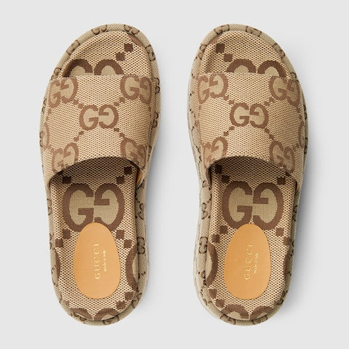 Damen-Slider-Sandalen mit Plateau