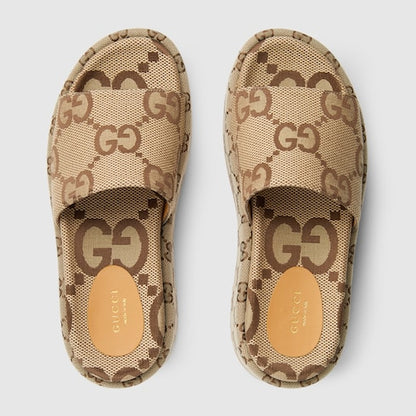 Damen-Slider-Sandalen mit Plateau