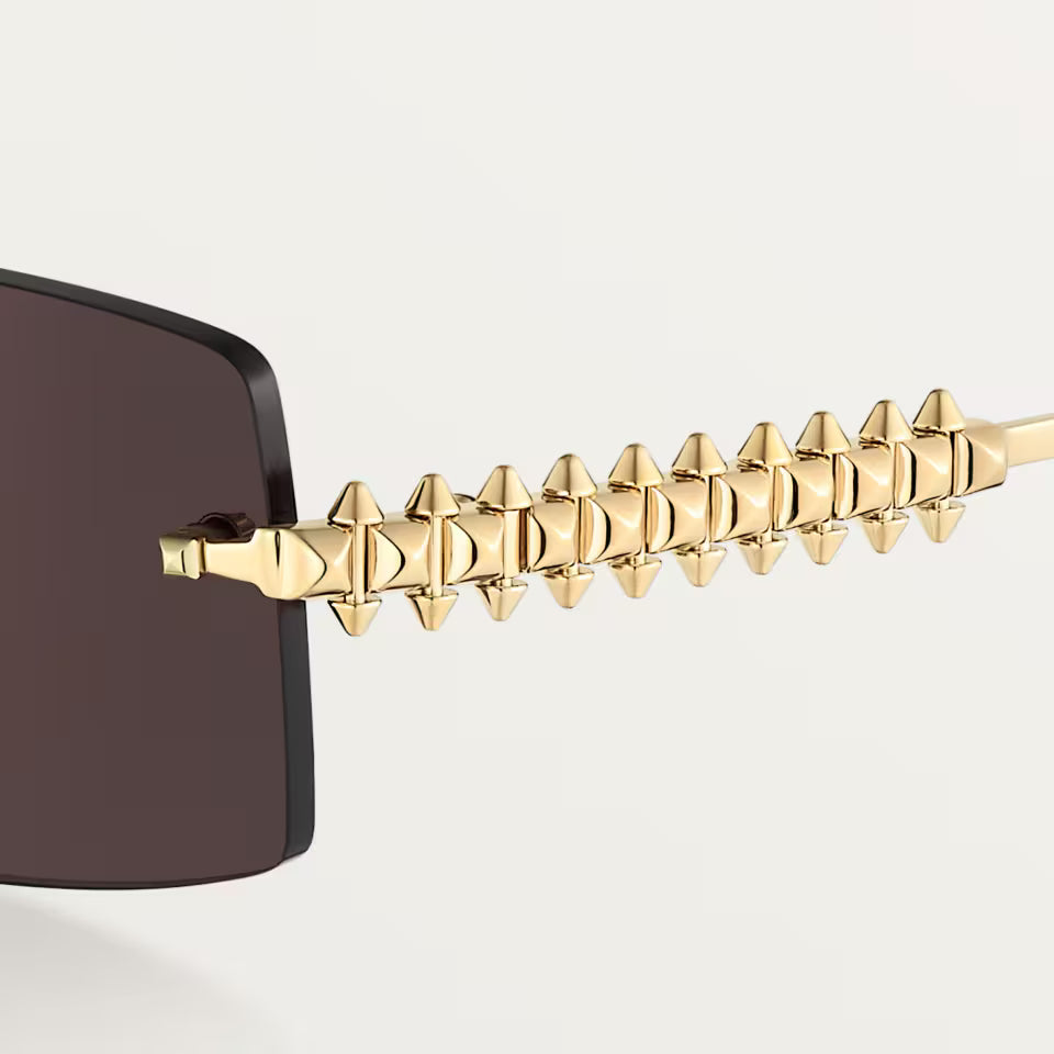 Rechteckige Clash de CT Sonnenbrille mit schwarzen Gläsern