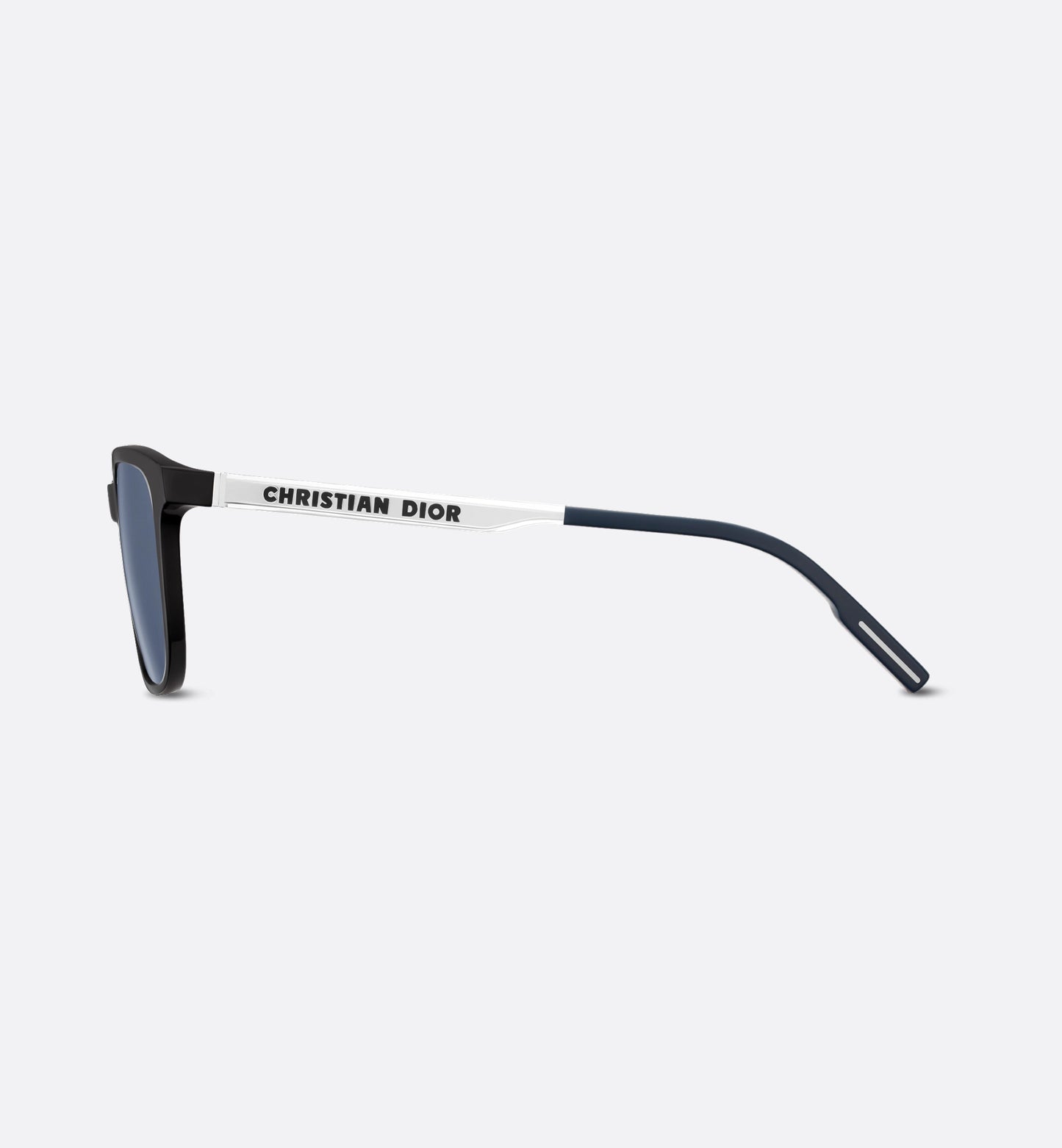 Rechteckige Sonnenbrille Tag SU Schwarz Herren