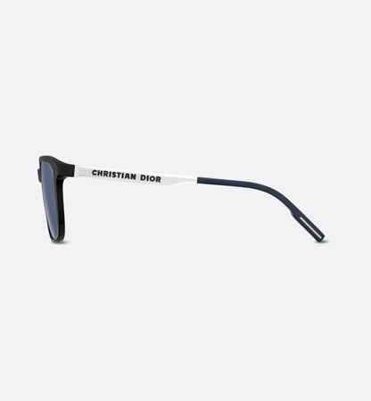 Rechteckige Sonnenbrille Tag SU Schwarz Herren
