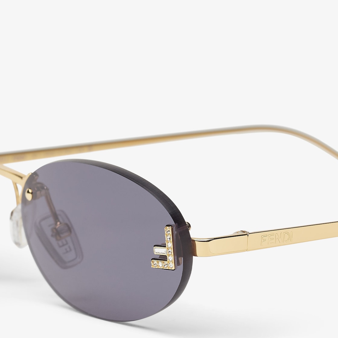 First Crystal Fashion Show Sonnenbrille Blau für Damen