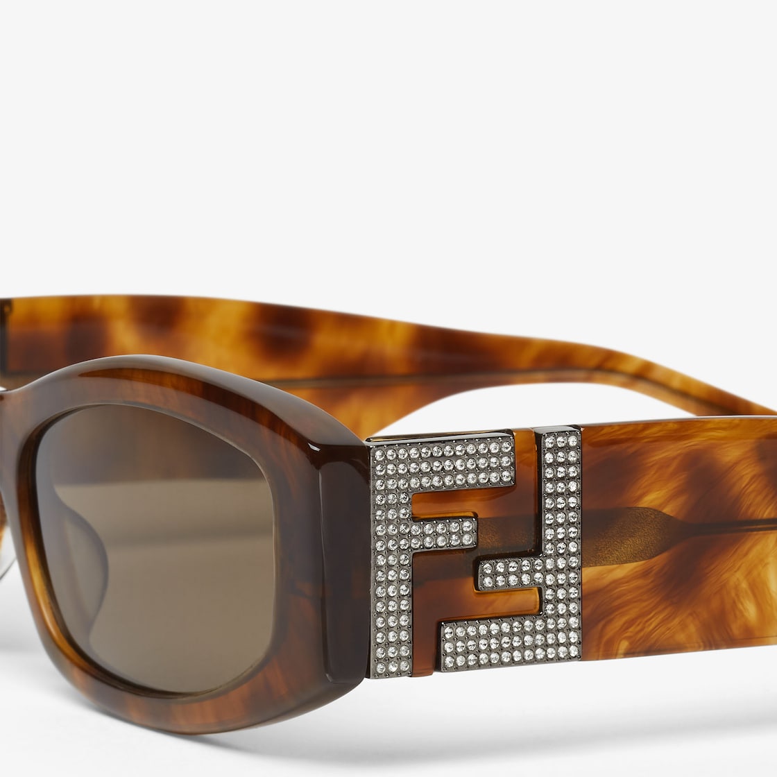 Forever acetate sunglasses Havana for women