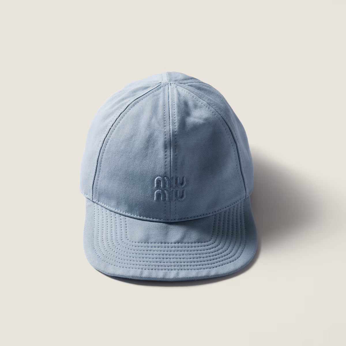 Baseballkappe aus Drill Astralblau