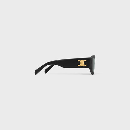 Triomphe 15 Sonnenbrille aus schwarzem Acetat für Damen