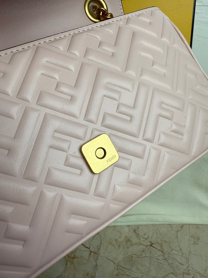 Wallet On Chain Baguette aus rotem Nappaleder