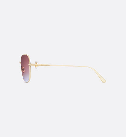 Tribales S1U square sunglasses with brown to indigo gradient for women