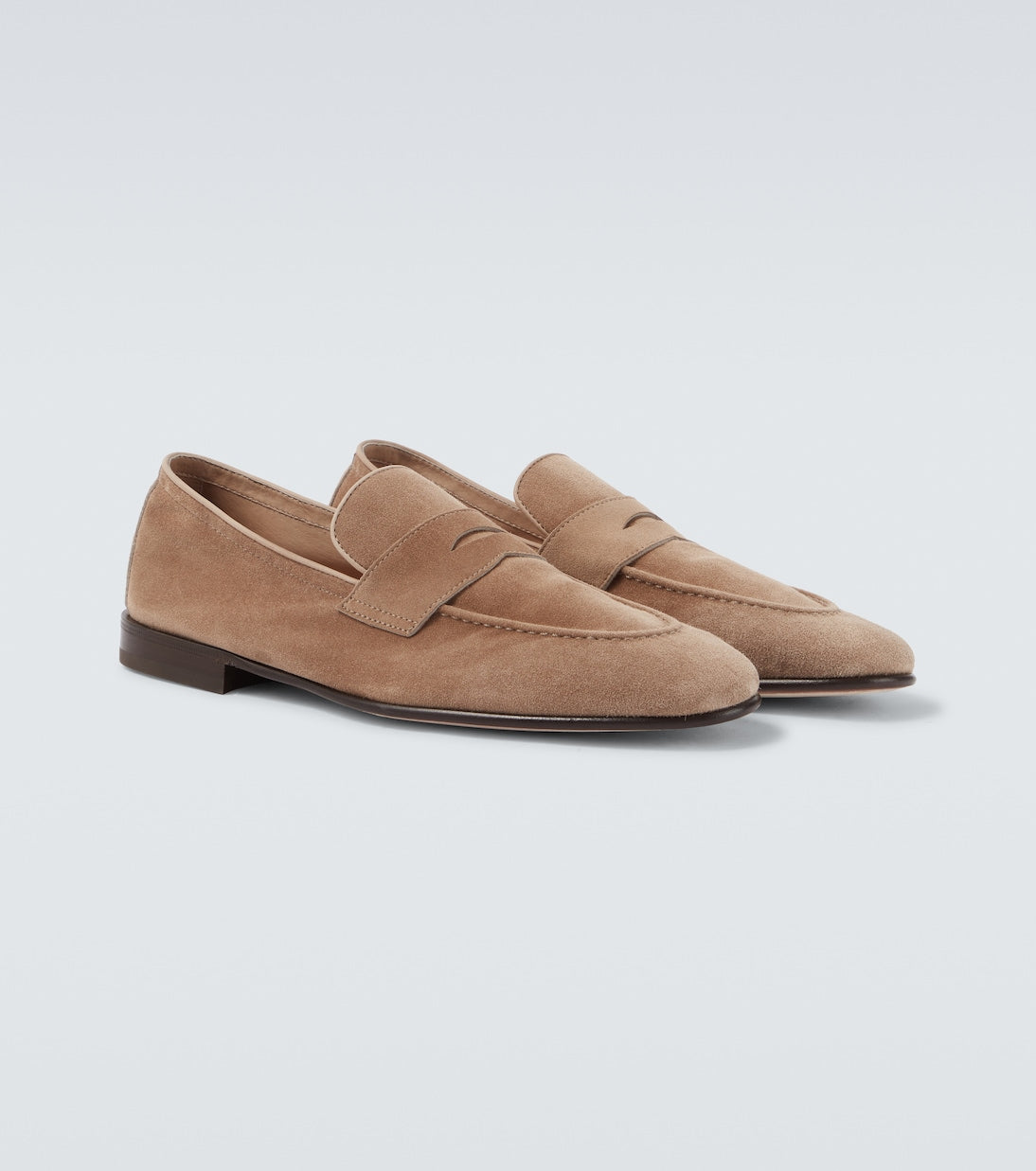 Penny Loafer aus Suede Beige