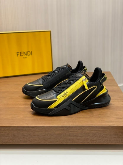 Flow low-top sneakers black/yellow