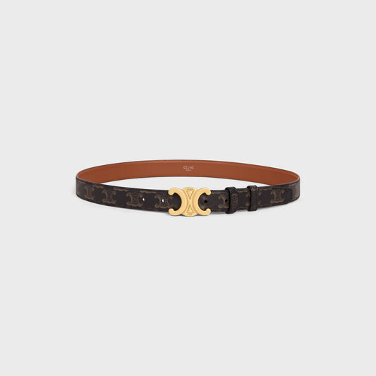 Triomphe Gürtel 25 mm aus Triomphe-Canvas in Cognac für Damen