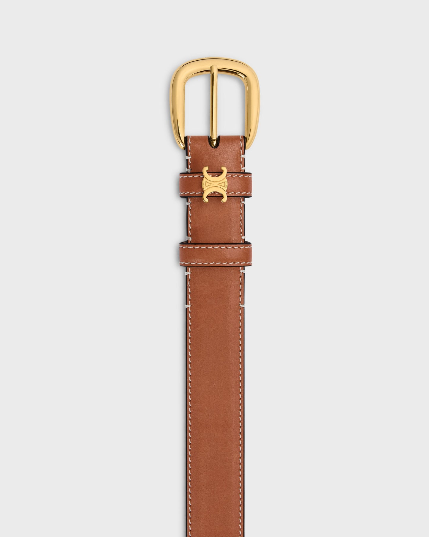 Vivienne Gürtel 25 mm aus naturbelassenem Kalbsleder in Cognac für Damen