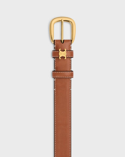 Vivienne Gürtel 25 mm aus naturbelassenem Kalbsleder in Cognac für Damen