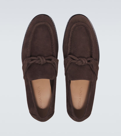 Astaire Knot Loafer aus Suede Braun