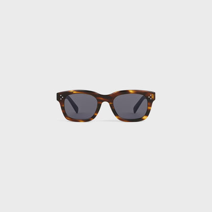 Black Frame 41 Sonnenbrille aus Acetat in gestreiftem Havanna