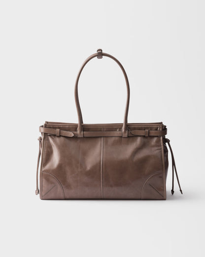 Bonnie Große Handtasche aus Leder Braun