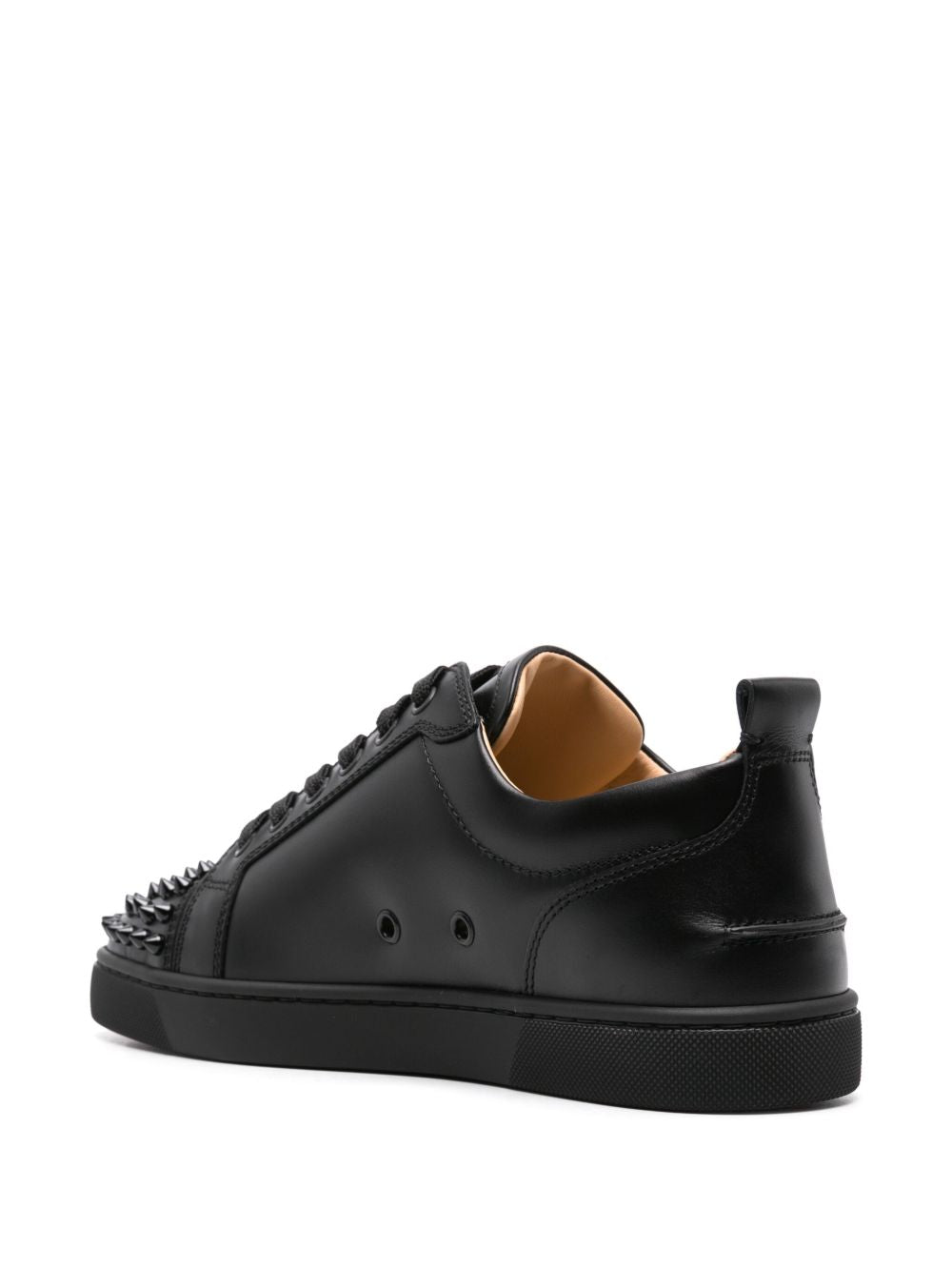 Junior Spikes Ledersneaker schwarz