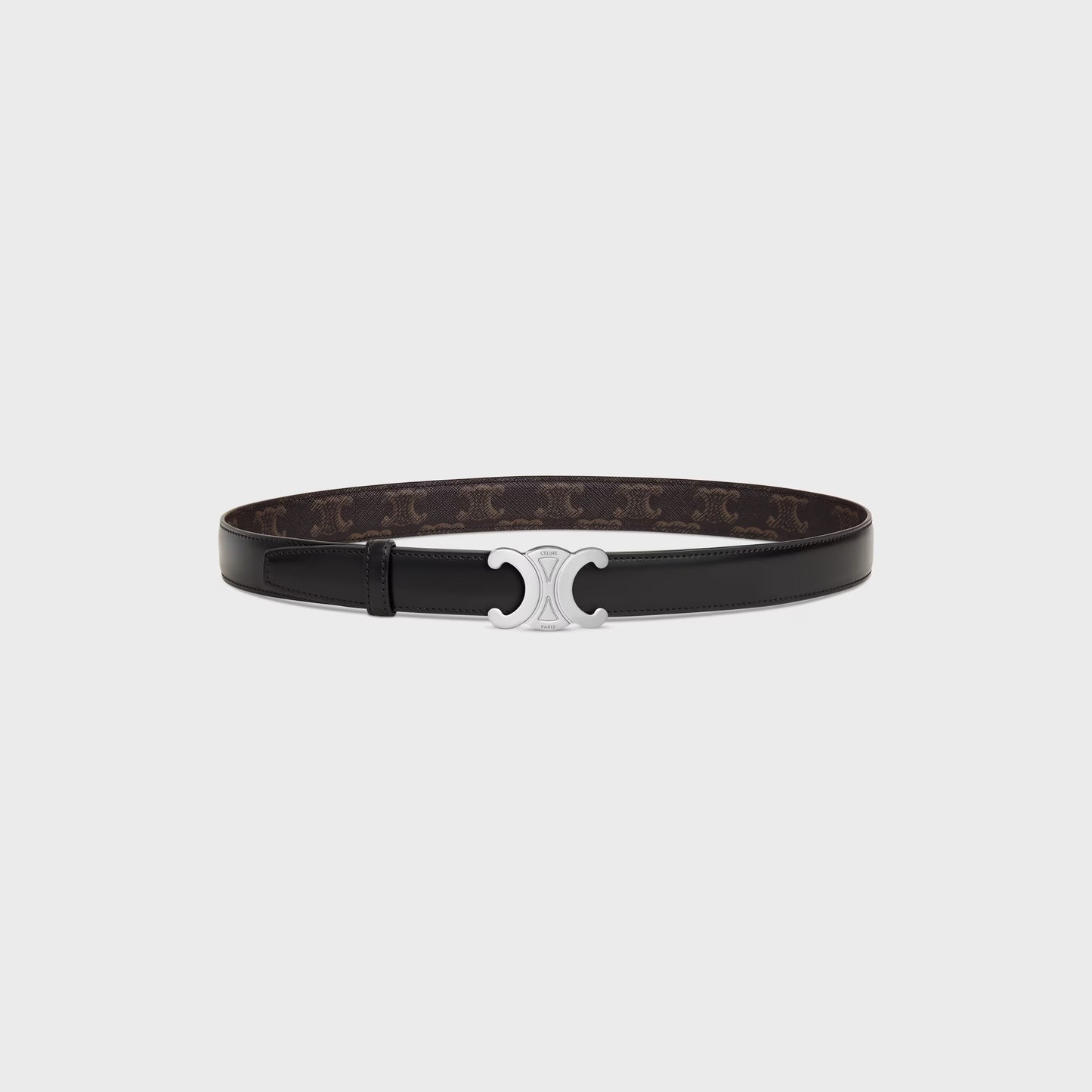Triomphe Schnalle & Wendegürtel 25 mm Schwarz für Damen