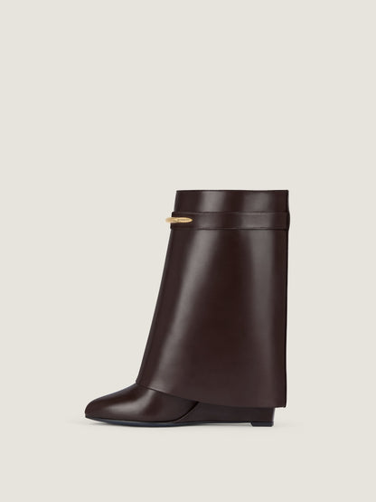 Stiefeletten Shark aus Leder in Ebenholzbraun