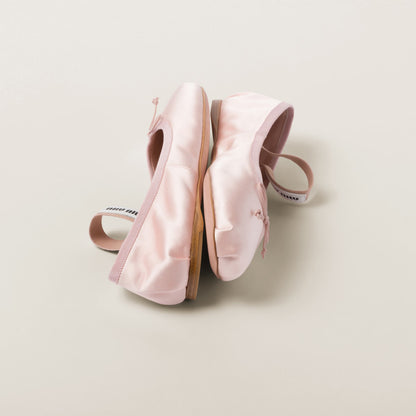 Ballerinas aus Satin Orchideenrosa