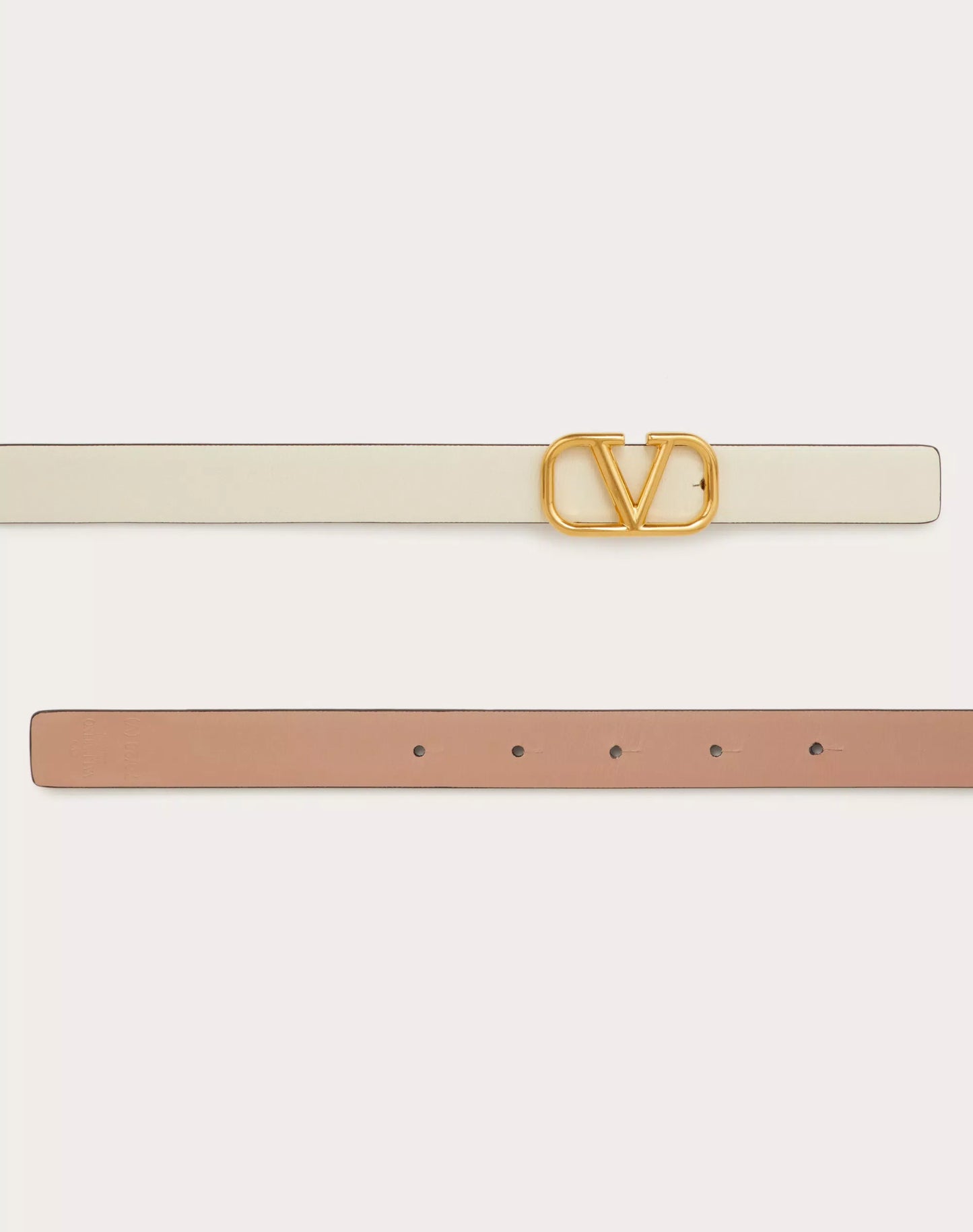 Wendegürtel VLogo Signature aus glänzendem Kalbsleder 20 mm