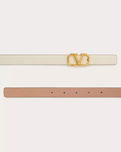 Wendegürtel VLogo Signature aus glänzendem Kalbsleder 20 mm