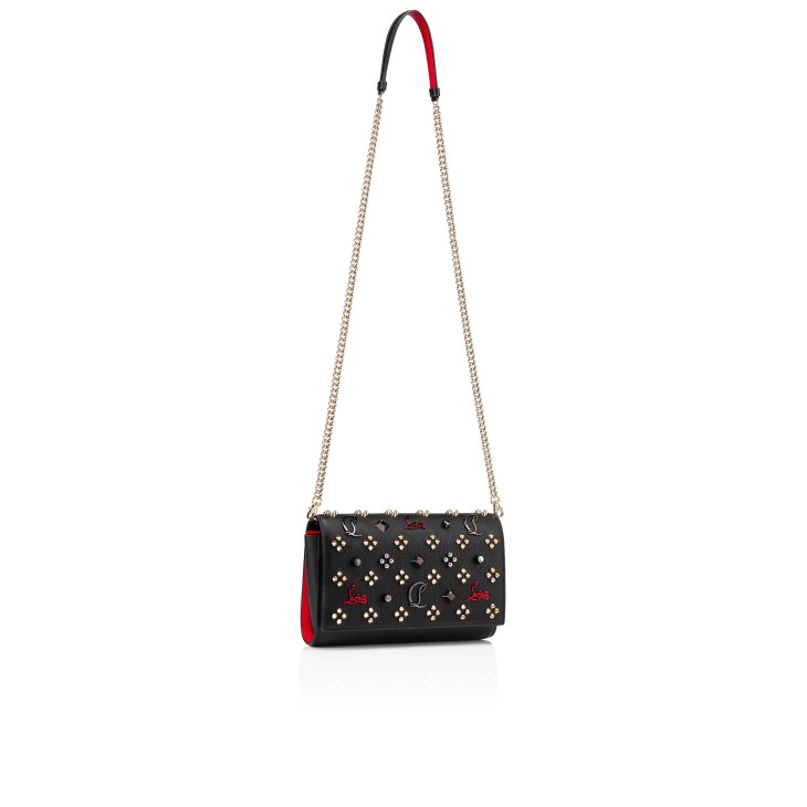 Paloma Clutch Spikes Loubinthesky schwarz