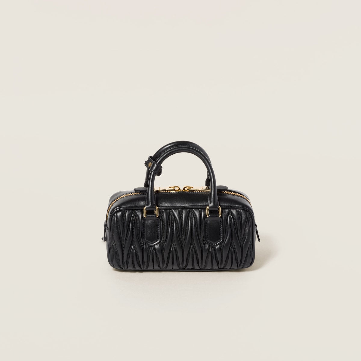 Arcadie Tasche regulär aus matelassiertem Nappaleder in Schwarz