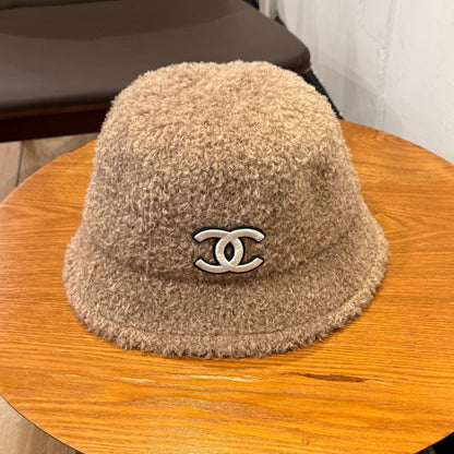 Bucket hat made of soft synthetic leather CC
