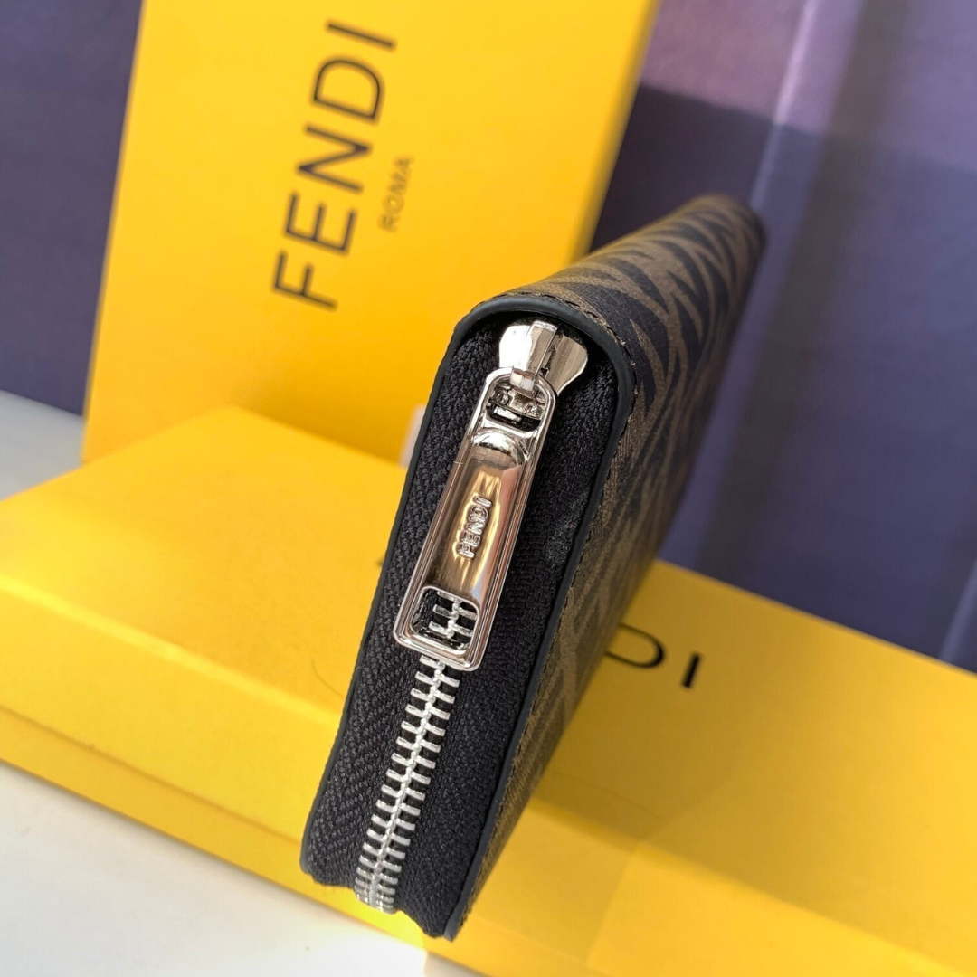 Zucca FF Jacquard Geldbörse Braun