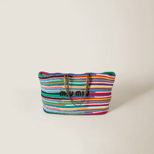 Bunt Gehäkelte Tote Bag
