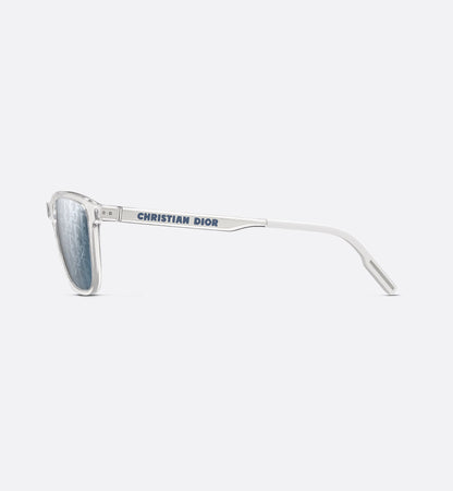 Rectangular sunglasses Tag SU Crystal-Tone Men's