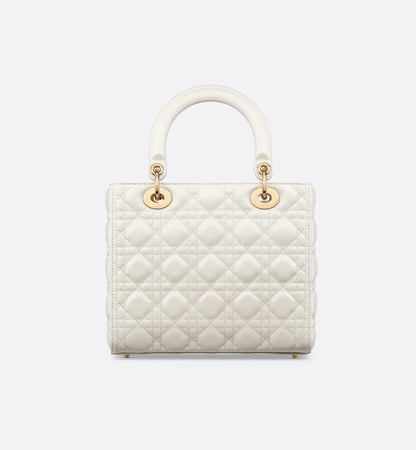 Medium Lady Dior Bag White