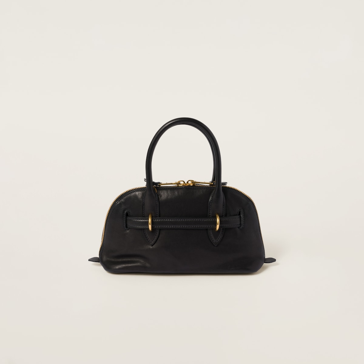 Aventure Tasche klein aus Nappaleder in Schwarz