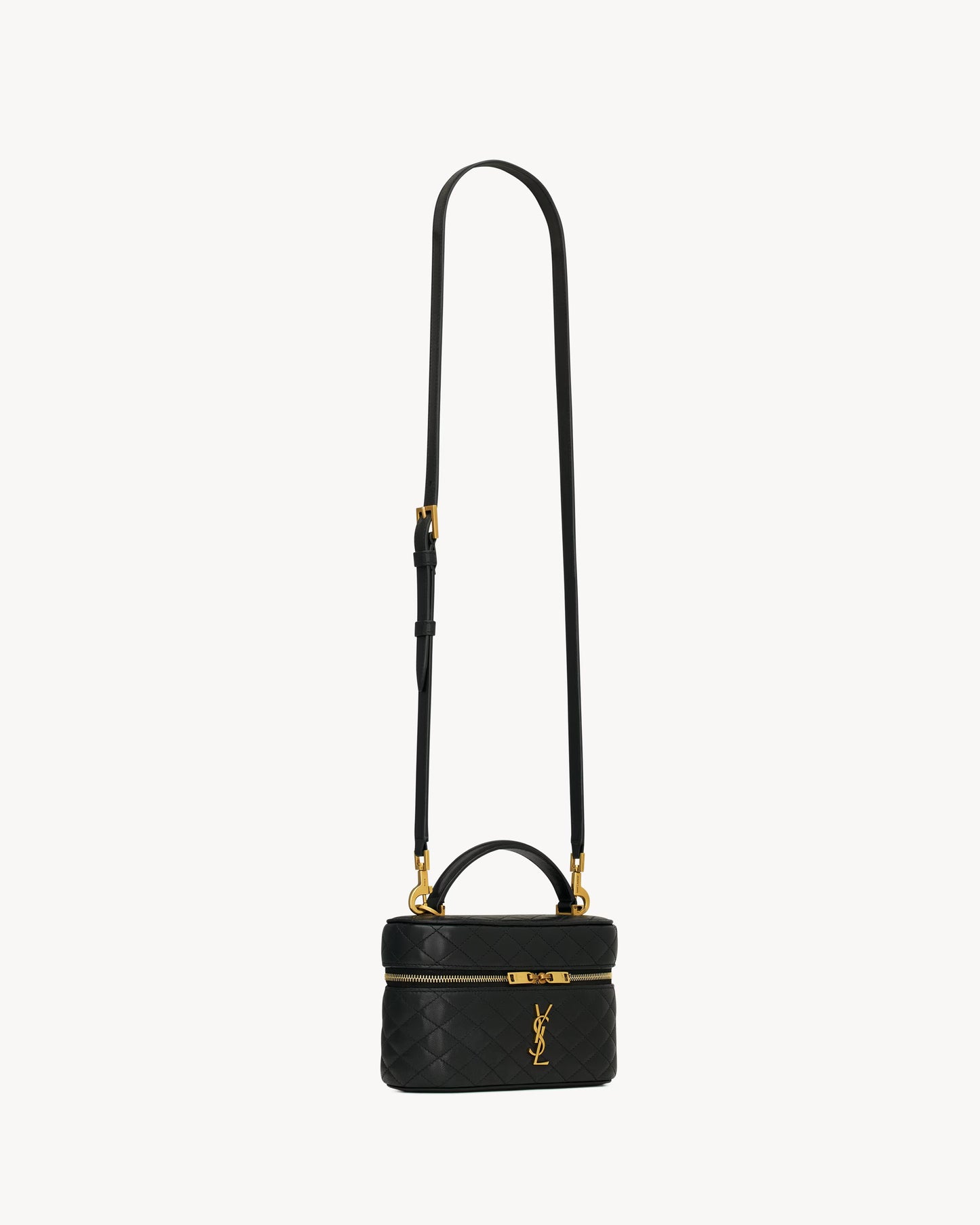 GABY Vanity bag in black leather