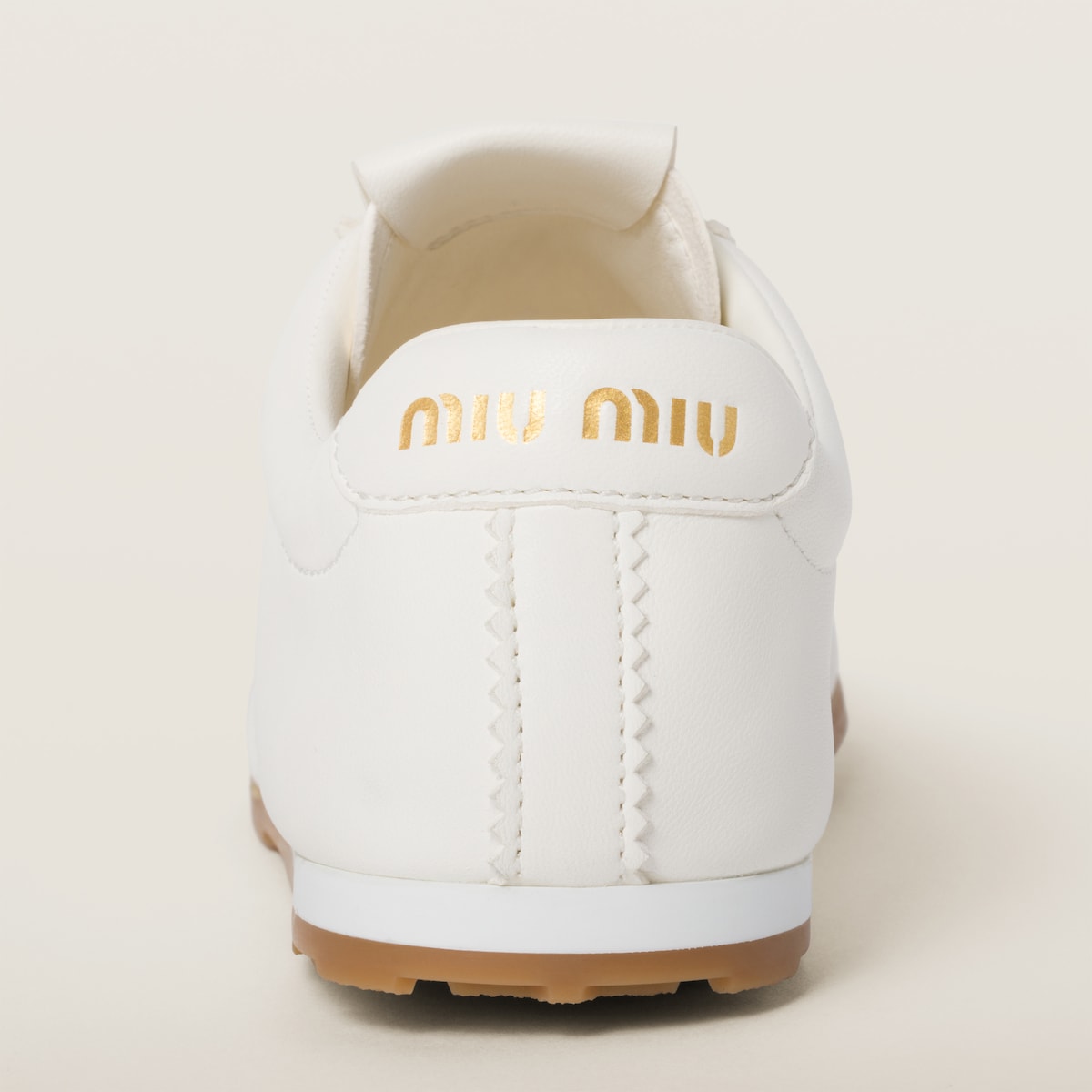 Sneakers Plume aus Nappaleder in Elfenbein