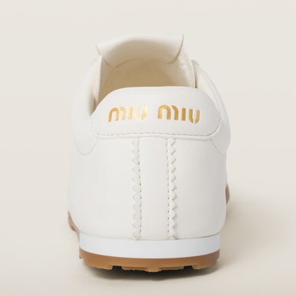 Sneakers Plume aus Nappaleder in Elfenbein