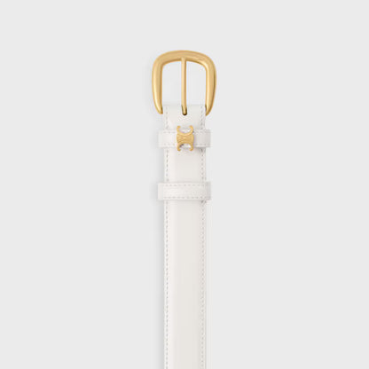 Vivienne Gürtel 25 mm aus Taurillonleder in Reis für Damen
