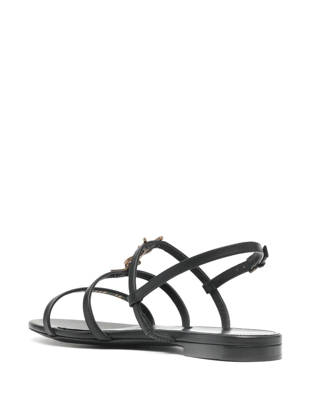 Cassandra sandals in black leather