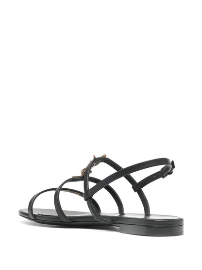 Cassandra sandals in black leather