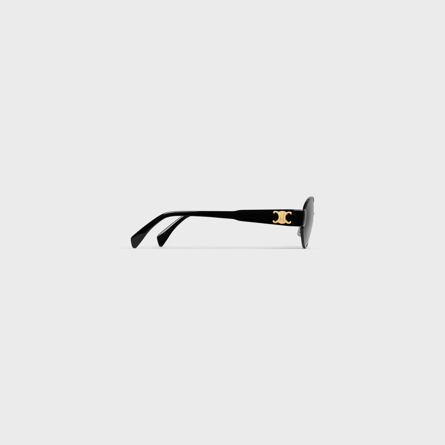 Triomphe Metal 01 Sonnenbrille aus Metall in Schwarz / Rauchgrau für Damen