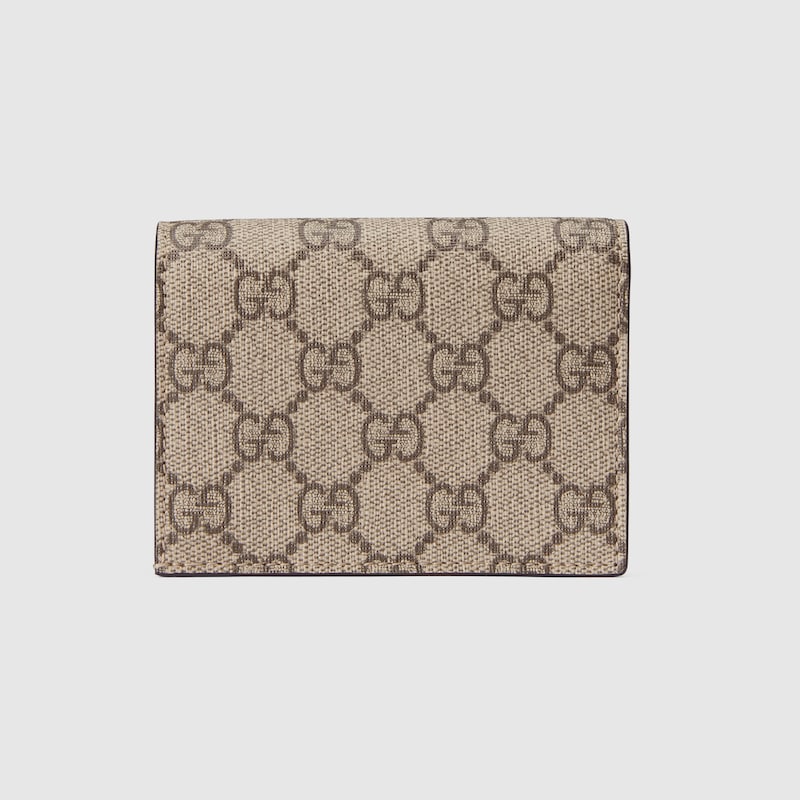 Two-tone GG Marmont card holder