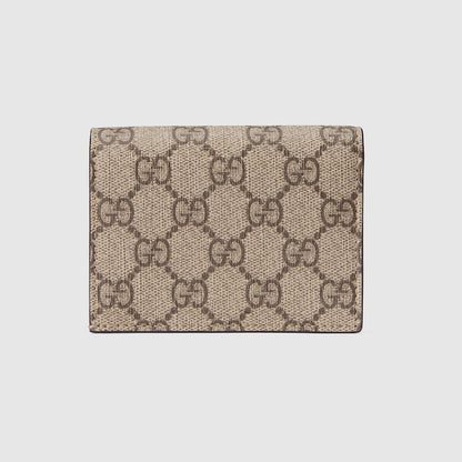 Two-tone GG Marmont card holder