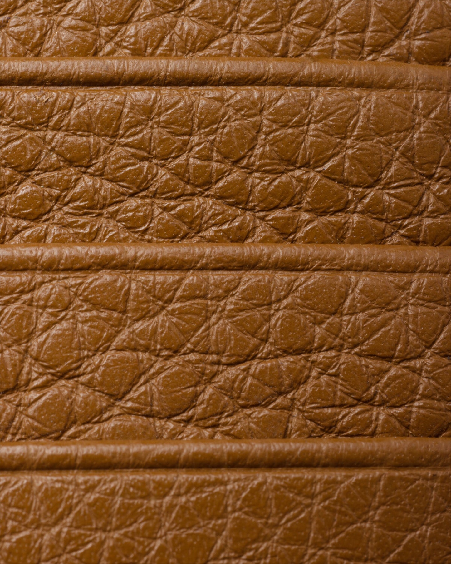 Leather card case, cognac