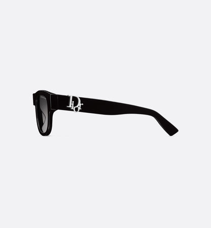 Oblique S4I Sonnenbrille Schwarz Quadratisch Herren