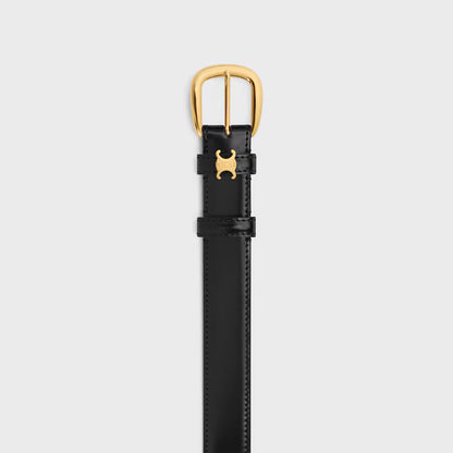 Vivienne Gürtel 25 mm aus schwarzem Taurillonleder für Damen