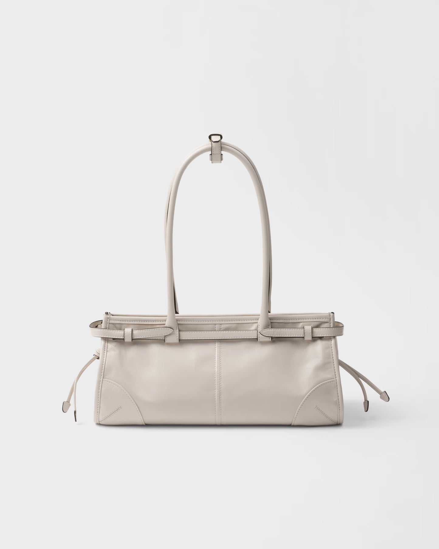 Bonnie Mittelgroße Handtasche aus Leder Weiß