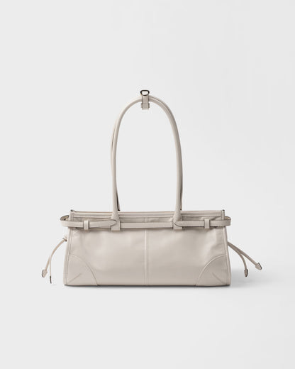 Bonnie Mittelgroße Handtasche aus Leder Weiß