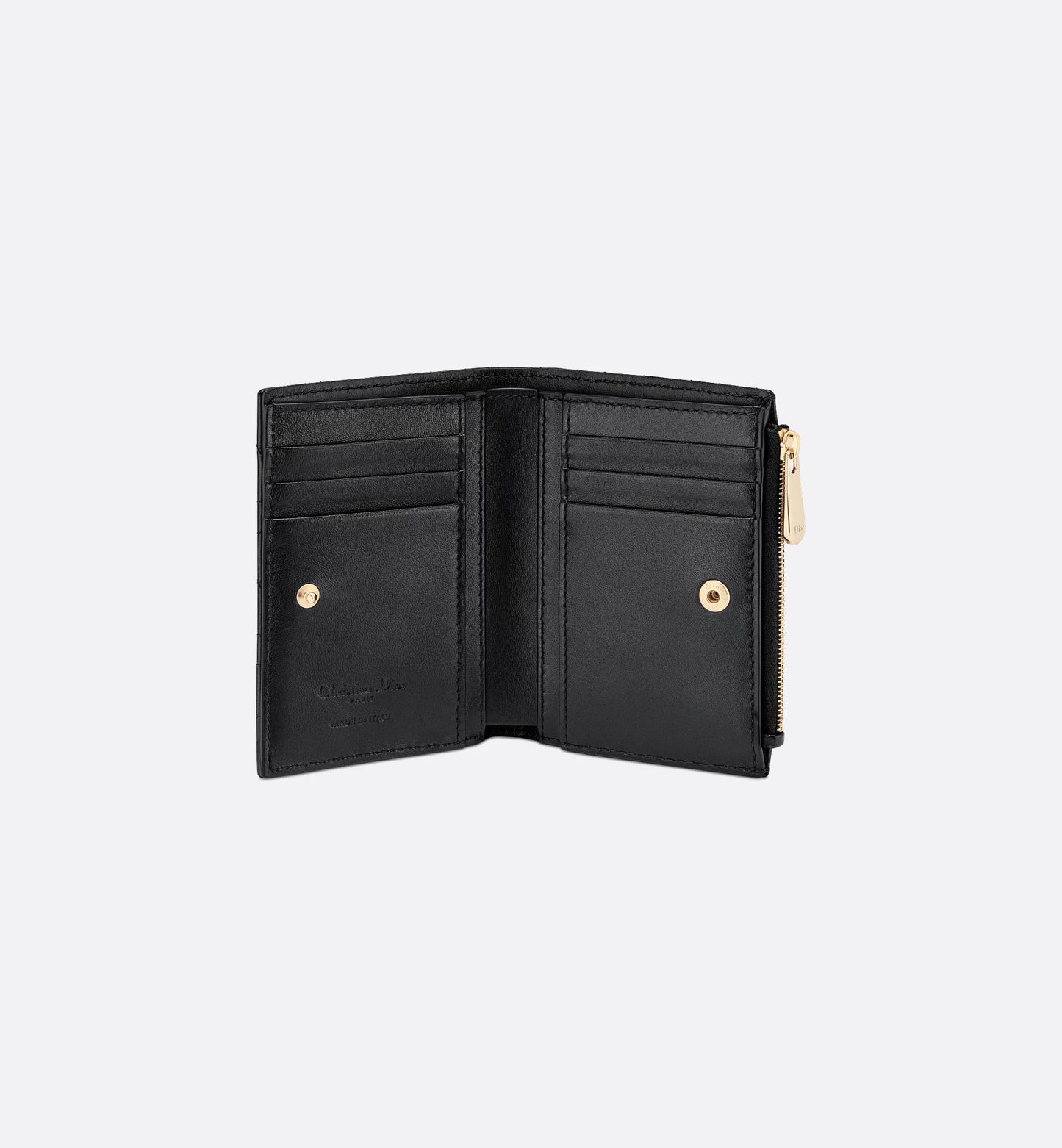 Lady Dahlia Wallet Lambskin Cannage Black