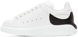White Dropped Heel Counter Oversized Sneakers