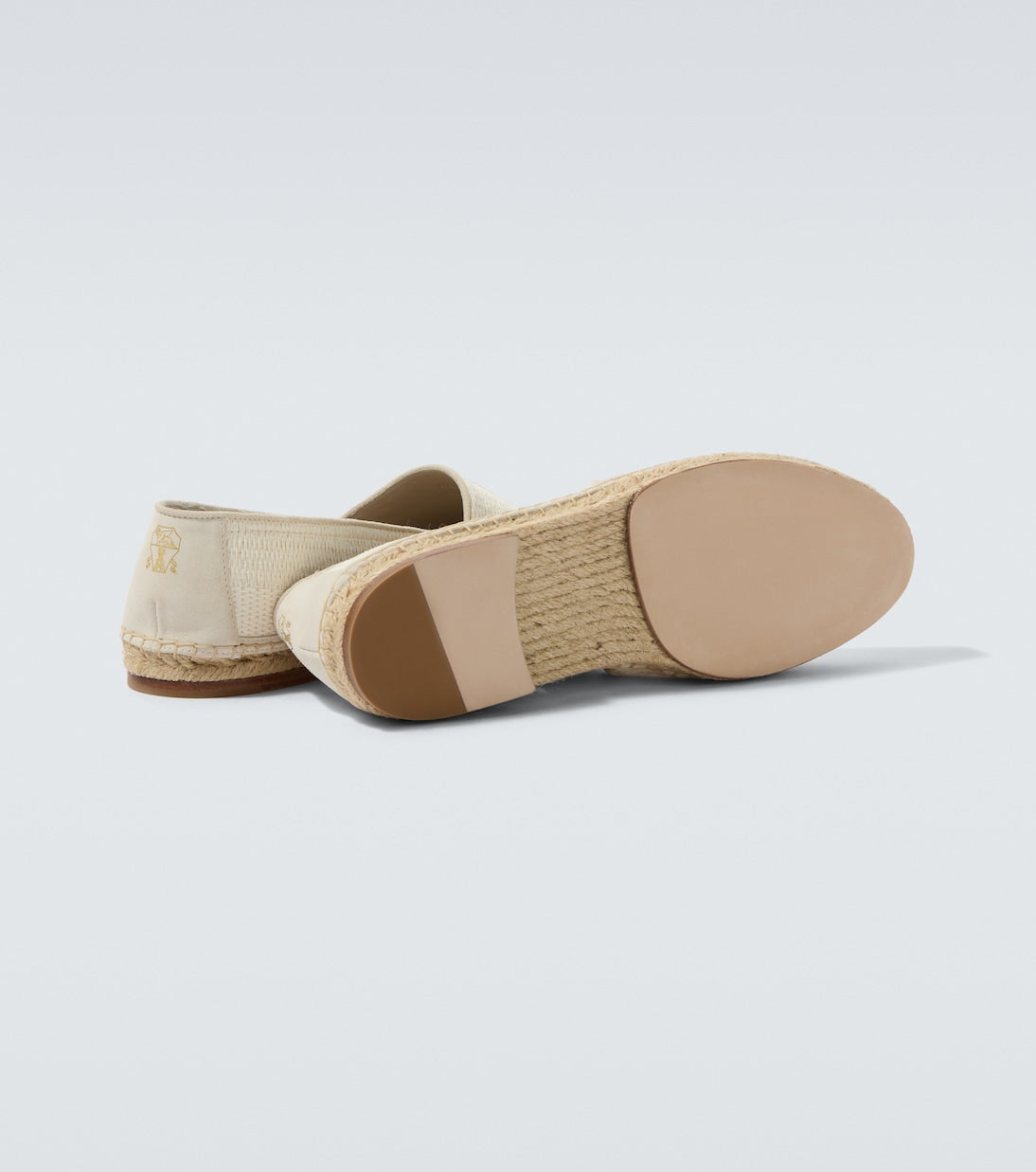 Espadrilles mit weißem Suede